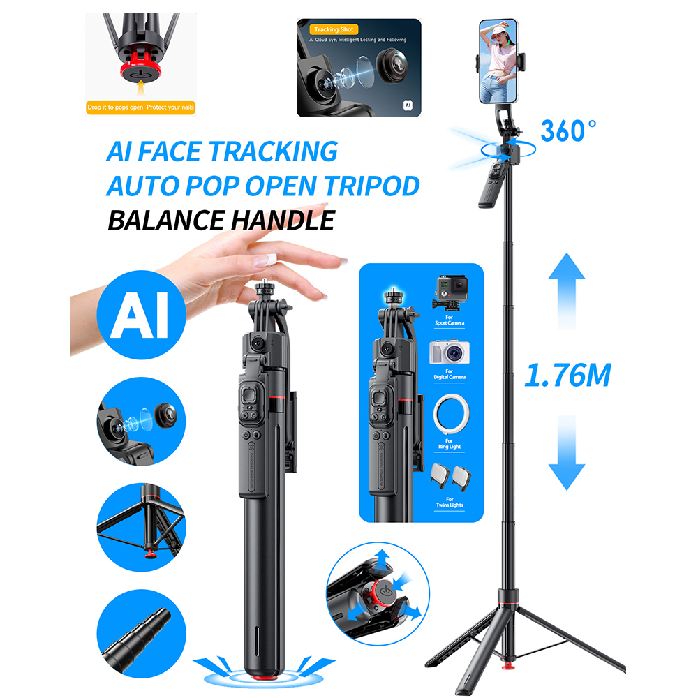 AI Gimbal Tripod Jumping Selfi - огляд і ціна Photography Basics