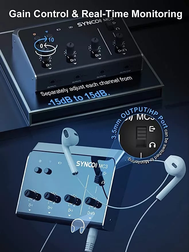 Synco MC3 Lite Audio Mixer 4 C - огляд і ціна Photography Videos Free