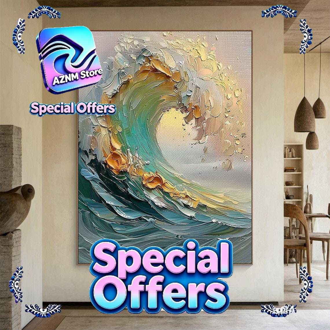 3D Beige Large Canvas Abstract - огляд і ціна Photography Geometry