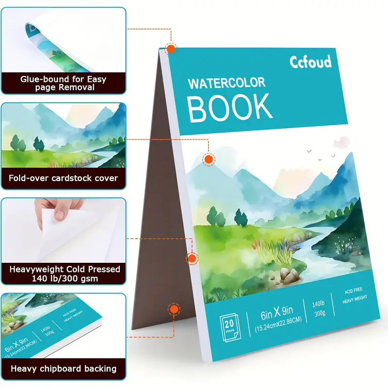 2pcs 12 Sheets Watercolor Sket - огляд і ціна Photography Book