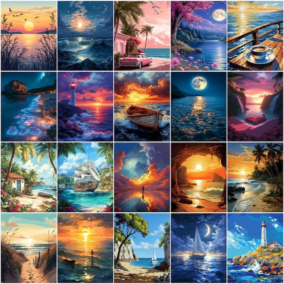 Painting Paints By Numbers sea - огляд і ціна Photography Design
